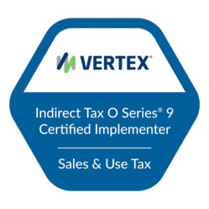 Vertex® Indirect Tax O Series® 9 Certified Implementer - Sales & Use Tax